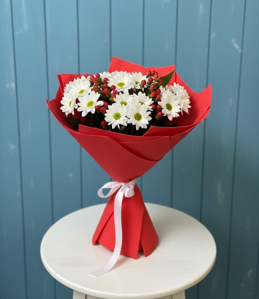 Букет цветов из: Хризантемы в Деденево