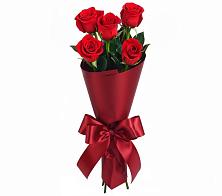 Букет 5 Красных роз Эдлесс Лав в Деденево