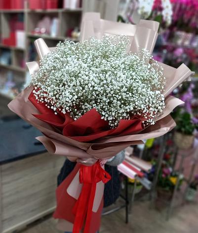 Букет цветов из: Гипсофила в Деденево