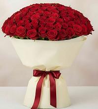 Букет 101 Красная роза Милано в Деденево