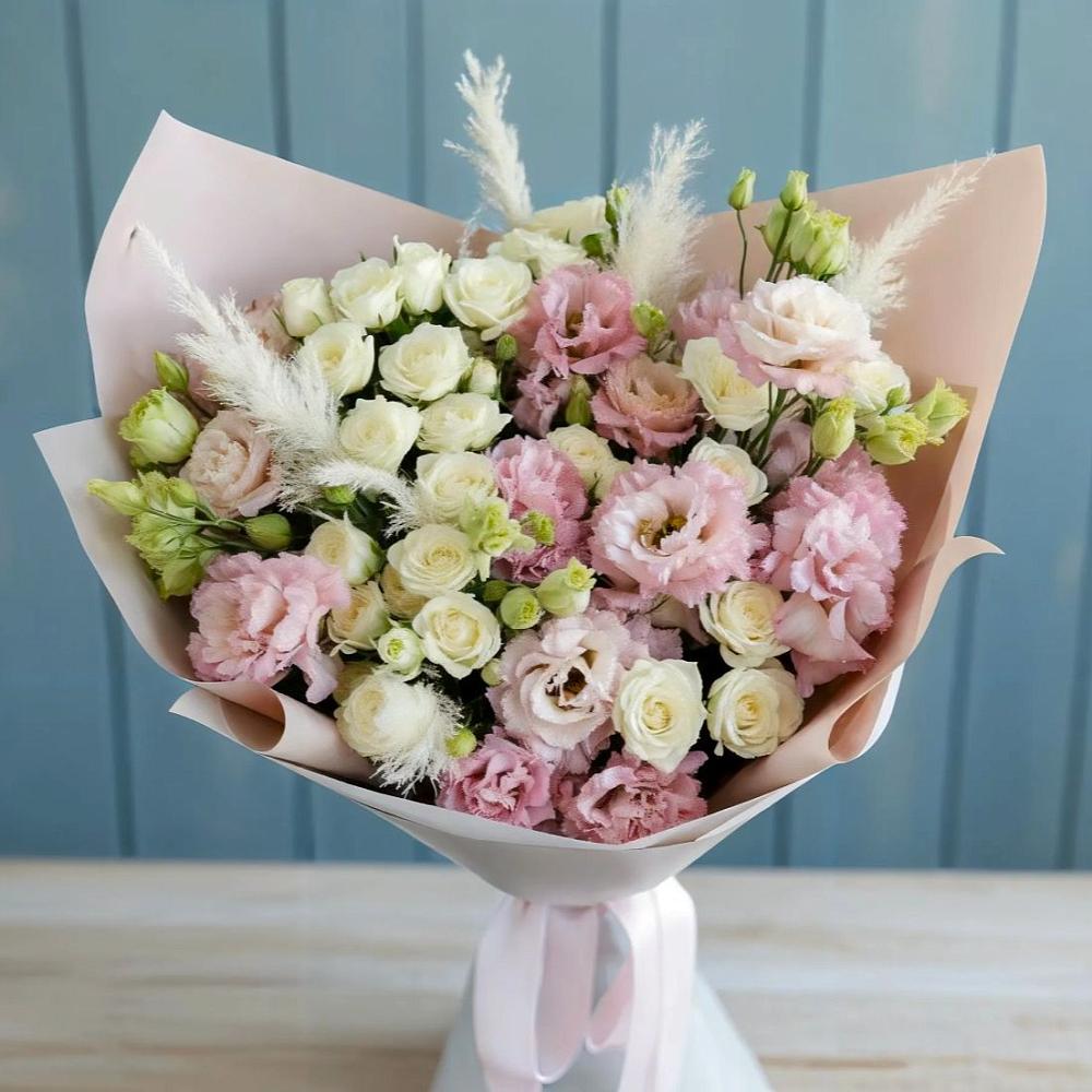 Букет цветов из: Альстромерии и Розы в Деденево