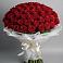 Букет 101 Красная роза Блэк Мэджик в Деденево