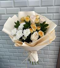 Букет цветов из:  Розы и Хризантемы в Деденево