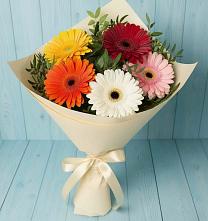 Букет цветов из:  Герберы в Деденево