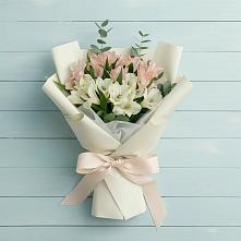 Букет цветов из:  Альстромерии в Деденево