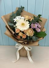 Букет цветов из:  Герберы и Хризантемы в Деденево