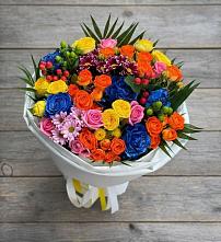 Букет цветов из:  Розы и Хризантемы в Деденево
