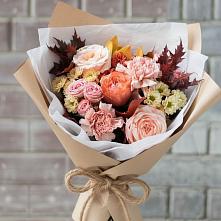 Букет цветов из:  Гвоздики, Хризантемы и Розы в Деденево
