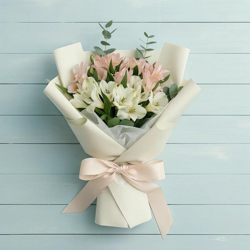 Букет цветов из: Альстромерии в Деденево